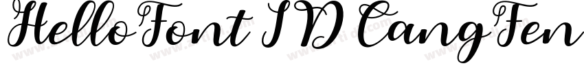 HelloFont ID CangFen字体转换